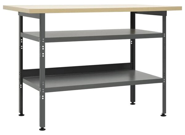 Radni stol sivi 120 x 60 x 85 cm čelični