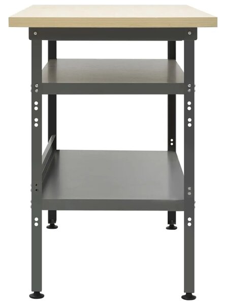 Radni stol sivi 120 x 60 x 85 cm čelični