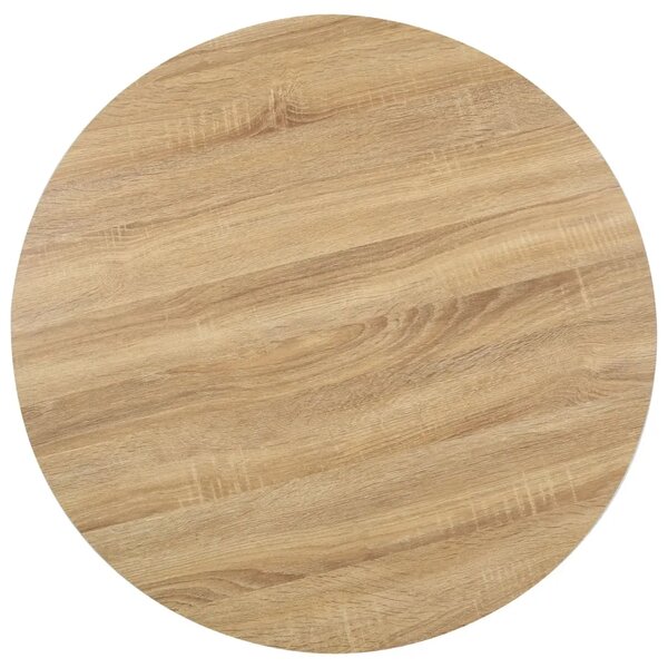 Bistro stol svjetlosmeđi 80 cm MDF - svijetlo smeđa i bijela 80 x 75 cm 1 Svijetlo smeđa i bijela
