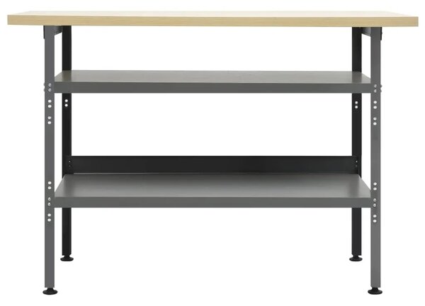 Radni stol sivi 120 x 60 x 85 cm čelični