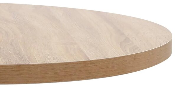 Bistro stol svjetlosmeđi 80 cm MDF - svijetlo smeđa i bijela 80 x 75 cm 1 Svijetlo smeđa i bijela