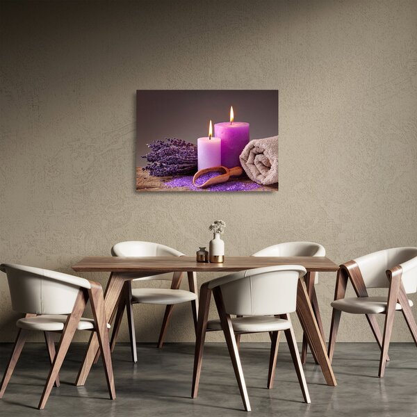Staklena slika s temom toplica (70x50 cm)