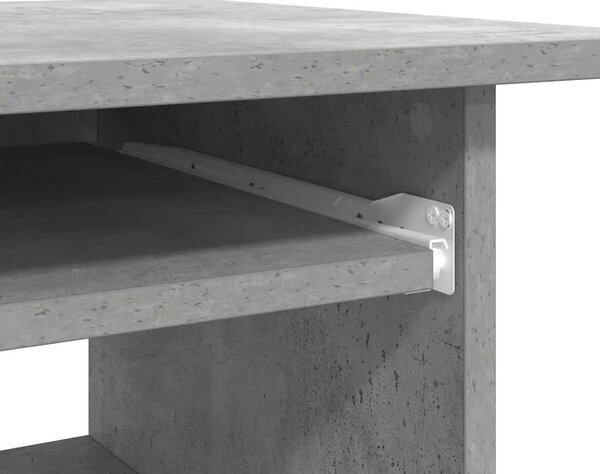 Radni stol siva boja betona 80 x 45 x 74 cm konstruirano drvo - Beton siva Beton siva