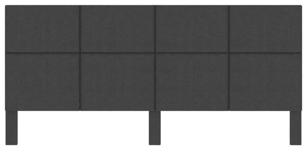 Uzglavlje od tkanine tamnosivo 200 x 200 cm - 200 x 200 cm 1 Dizajn s kvadratima 200 x 200 cm