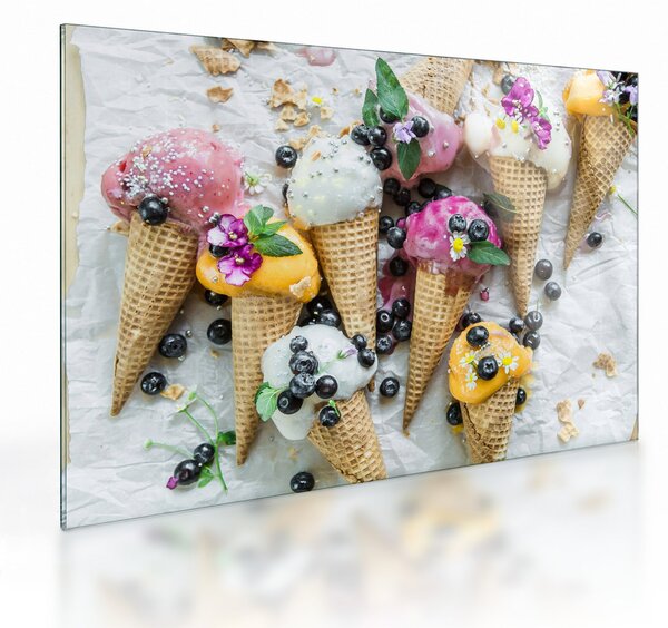 Staklena slika sa sladoledom (70x50 cm)