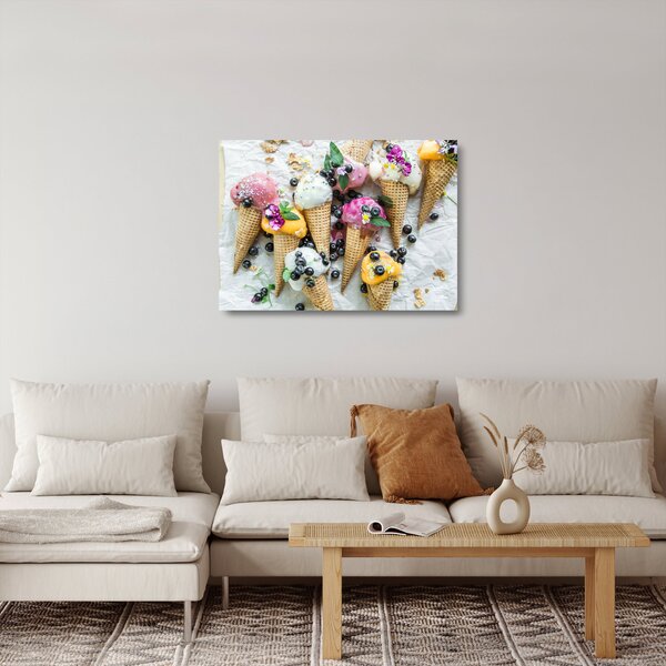 Staklena slika sa sladoledom (70x50 cm)