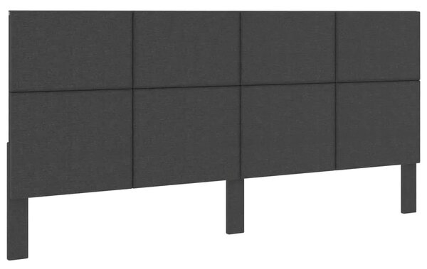 Uzglavlje od tkanine tamnosivo 200 x 200 cm - 200 x 200 cm 1 Dizajn s kvadratima 200 x 200 cm