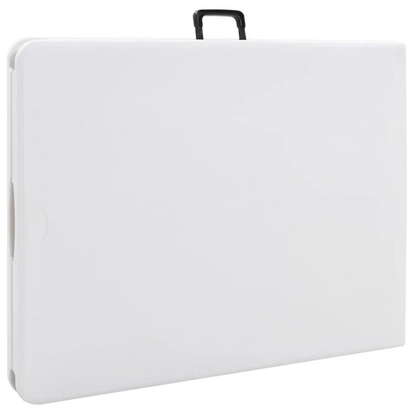 Sklopivi vrtni stol bijeli 180 x 72 x 72 cm HDPE