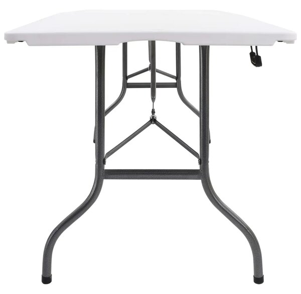 Sklopivi vrtni stol bijeli 180 x 72 x 72 cm HDPE