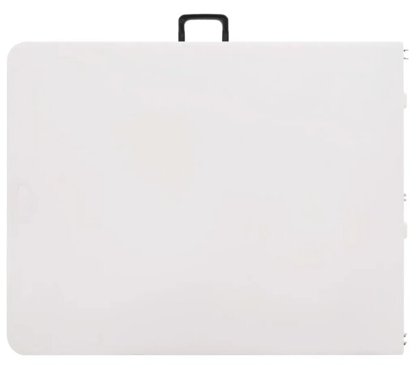Sklopivi vrtni stol bijeli 180 x 72 x 72 cm HDPE