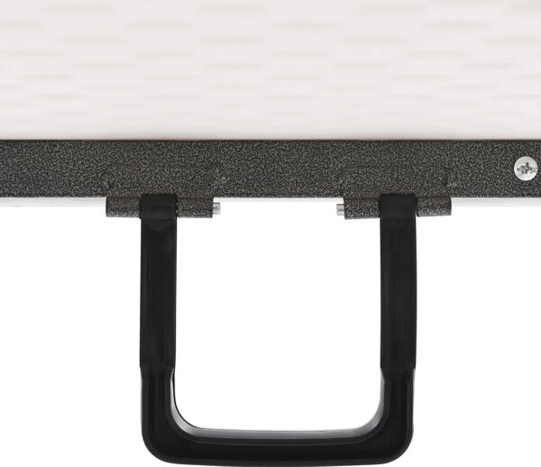 Sklopivi vrtni stol bijeli 180 x 72 x 72 cm HDPE