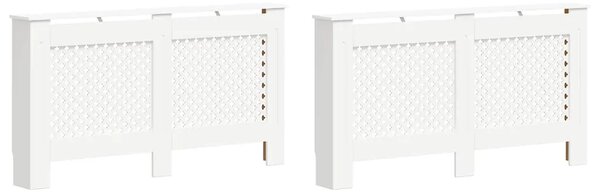 Pokrovi za radijator 2 kom bijeli 152 x 19 x 81 5 cm MDF - Bijela 152 x 19 x 81.5 cm 2 Bijela