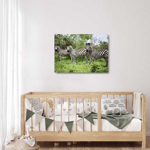 Staklena slika sa zebrama (70x50 cm)