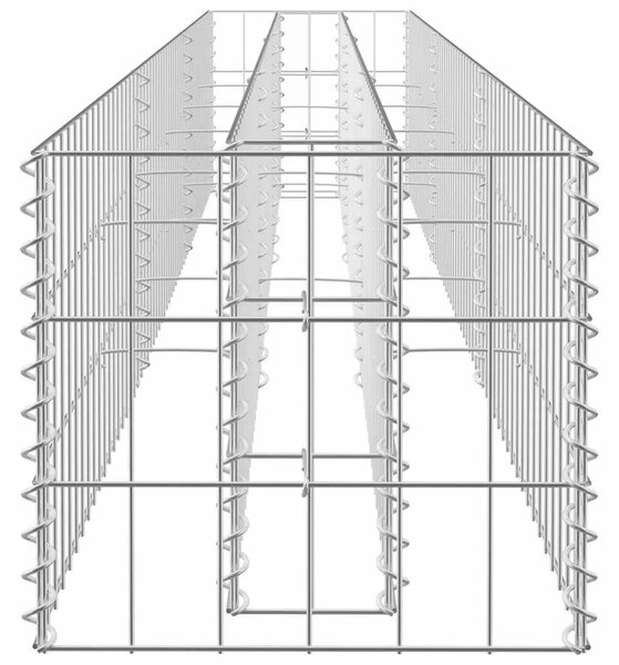 Gabionska sadilica od pocinčanog čelika 270 x 30 x 30 cm - 270 x 30 x 30 cm 1 270 x 30 x 30 cm
