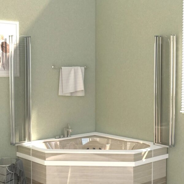 Tuš kabina od kaljenog stakla 120 x 140 cm prozirna - 120 x 140 cm 120 x 140 cm