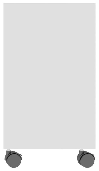 Bočni stolić bijeli 70 x 35 x 60 5 cm od konstruiranog drva - Bijela 1 Bijela