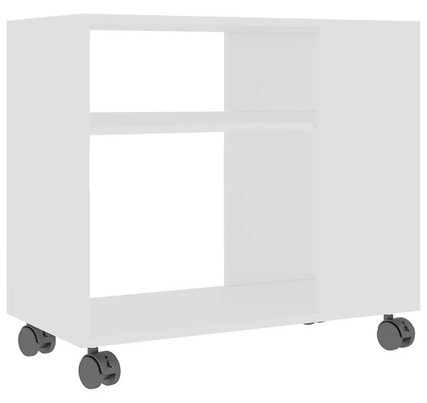 Bočni stolić bijeli 70 x 35 x 60 5 cm od konstruiranog drva - Bijela 1 Bijela