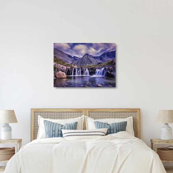 Staklena slika slapova (70x50 cm)