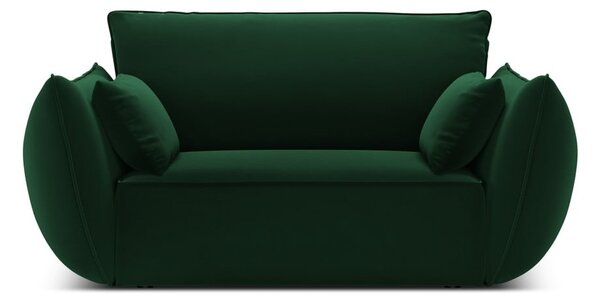 Tamno zelena baršunasti fotelja Vanda – Mazzini Sofas