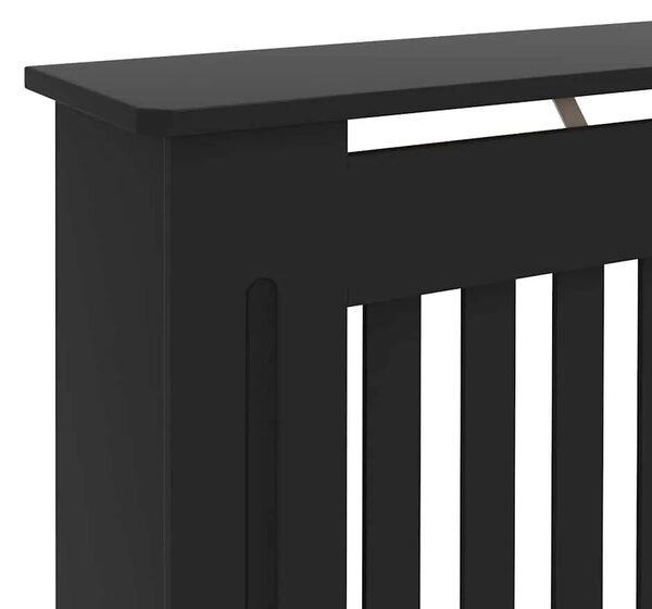 Maska za radijator - Pokrov za radijator crni 172 x 19 x 81 5 cm konstruirano drvo - Crna 172 x 19 x 81.5 cm 1 Crna