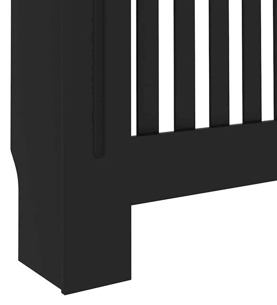 Maska za radijator - Pokrov za radijator crni 172 x 19 x 81 5 cm konstruirano drvo - Crna 172 x 19 x 81.5 cm 1 Crna