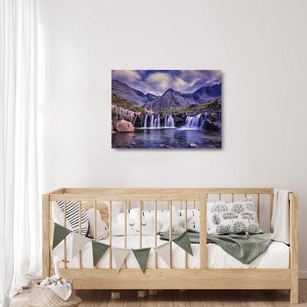 Staklena slika slapova (70x50 cm)