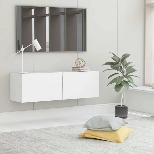 TV ormarić bijeli 100 x 30 x 30 cm od konstruiranog drva - Bijela 1 100 cm Bijela