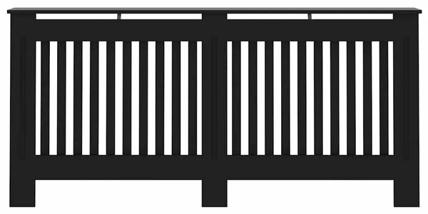 Maska za radijator - Pokrov za radijator crni 172 x 19 x 81 5 cm konstruirano drvo - Crna 172 x 19 x 81.5 cm 1 Crna