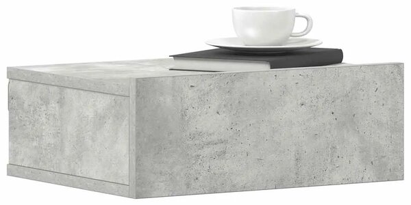 Viseći noćni ormarići 2 kom 40x30x15 cm konstruirano drvo - Beton siva 2 Beton siva 2