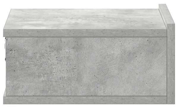 Viseći noćni ormarići 2 kom 40x30x15 cm konstruirano drvo - Beton siva 2 Beton siva 2