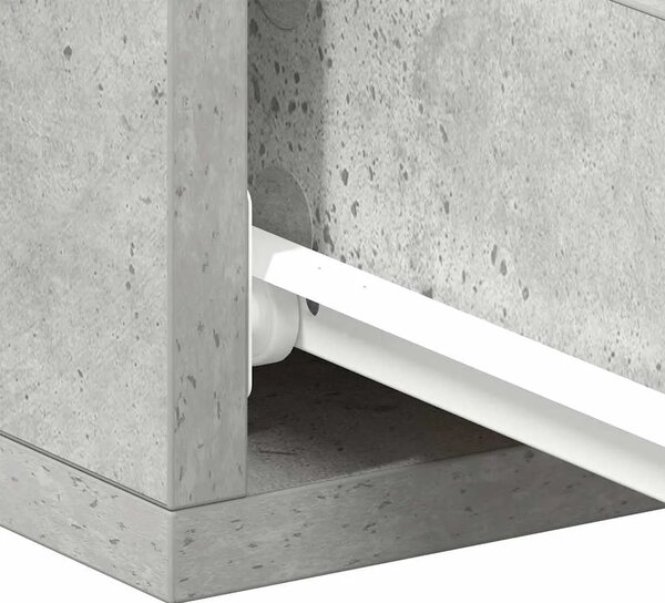 Viseći noćni ormarići 2 kom 40x30x15 cm konstruirano drvo - Beton siva 2 Beton siva 2
