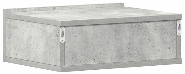 Viseći noćni ormarići 2 kom 40x30x15 cm konstruirano drvo - Beton siva 2 Beton siva 2