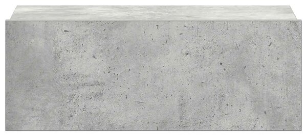 Viseći noćni ormarići 2 kom 40x30x15 cm konstruirano drvo - Beton siva 2 Beton siva 2