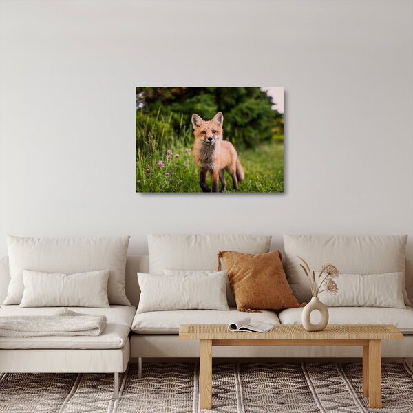 Staklena slika lisice (70x50 cm)