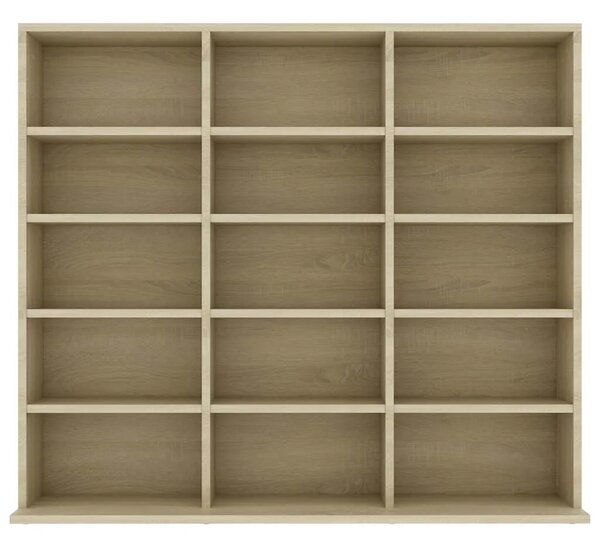 CD stalak – Ormarić za CD-ove boja hrasta 100x23x89 5 cm konstruirano drvo - sonoma hrast 100 x 23 x 89.5 cm 1 Sonoma hrast
