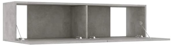 TV ormarić boja betona 120 x 30 x 30 cm od konstruiranog drva - Beton siva 1 120 cm Beton siva
