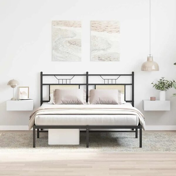 Viseći noćni ormarići 2 kom 40 x 30 x 15 cm konstruirano drvo - Bijela 2 Bijela 2