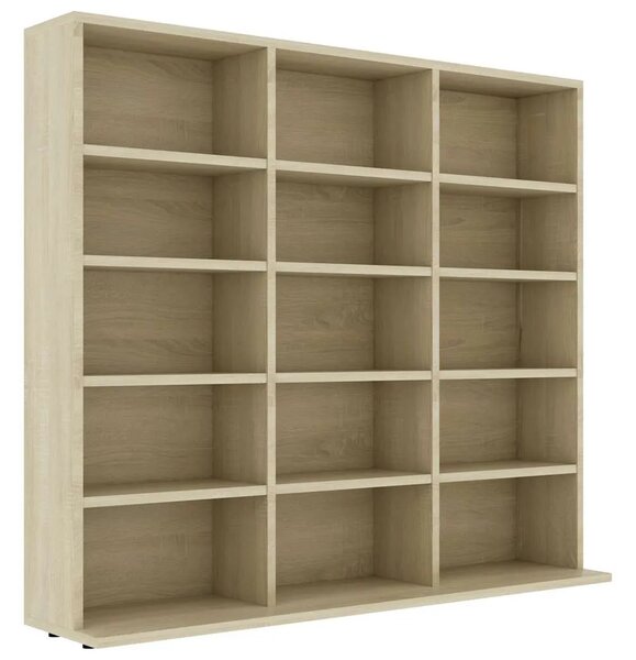 CD stalak – Ormarić za CD-ove boja hrasta 100x23x89 5 cm konstruirano drvo - sonoma hrast 100 x 23 x 89.5 cm 1 Sonoma hrast