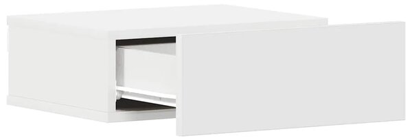 Viseći noćni ormarići 2 kom 40 x 30 x 15 cm konstruirano drvo - Bijela 2 Bijela 2