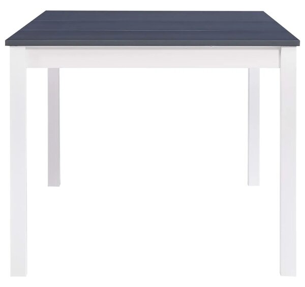 Blagavaonski stol bijelo-sivi 180 x 90 x 73 cm od borovine - Bijela i siva 180 x 90 x 73 cm 1 Bijela i siva