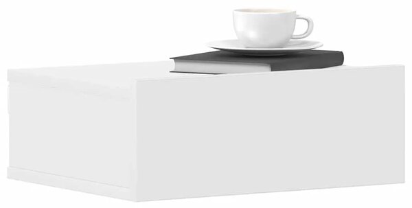 Viseći noćni ormarići 2 kom 40 x 30 x 15 cm konstruirano drvo - Bijela 2 Bijela 2