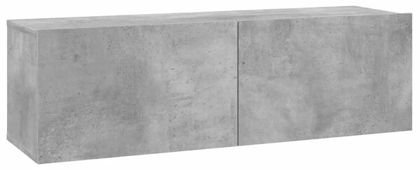 TV ormarić boja betona 100 x 30 x 30 cm od konstruiranog drva - Beton siva 1 100 cm Beton siva