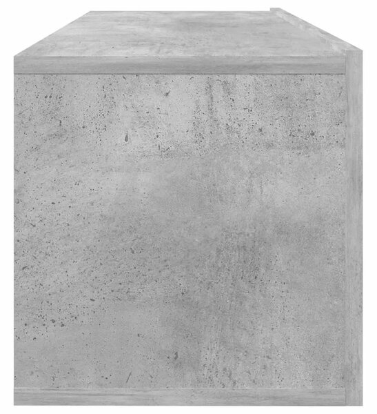 TV ormarić boja betona 100 x 30 x 30 cm od konstruiranog drva - Beton siva 1 100 cm Beton siva