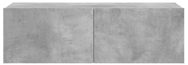 TV ormarić boja betona 100 x 30 x 30 cm od konstruiranog drva - Beton siva 1 100 cm Beton siva