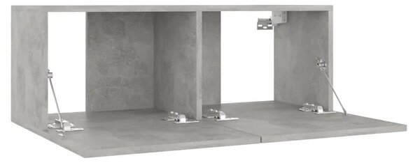 TV ormarić boja betona 80 x 30 x 30 cm od konstruiranog drva - Beton siva 1 80 cm Beton siva
