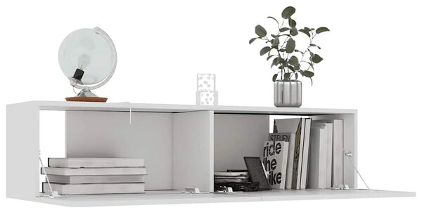 TV ormarić bijeli 120 x 30 x 30 cm od konstruiranog drva - Bijela 1 120 cm Bijela