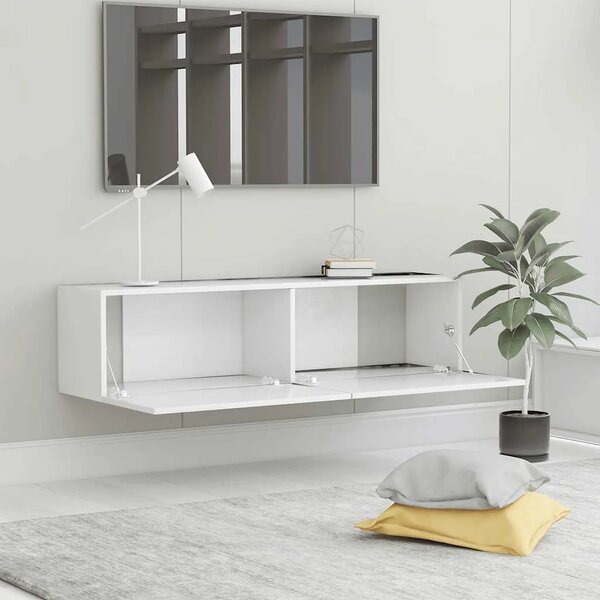 TV ormarić bijeli 120 x 30 x 30 cm od konstruiranog drva - Bijela 1 120 cm Bijela