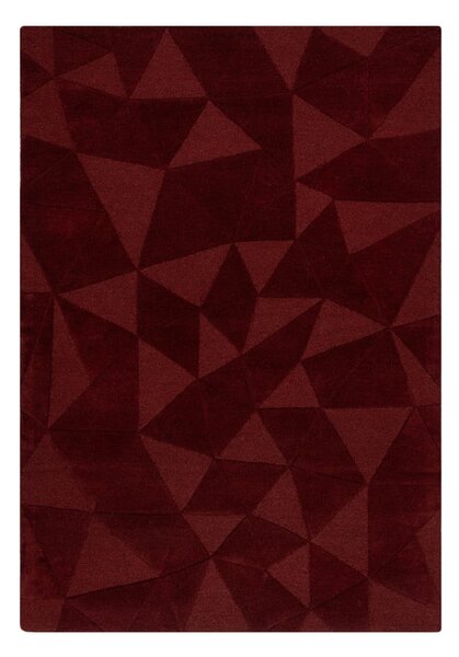 Bordo ručno rađen vunen tepih 160x230 cm Shard Red – Flair Rugs