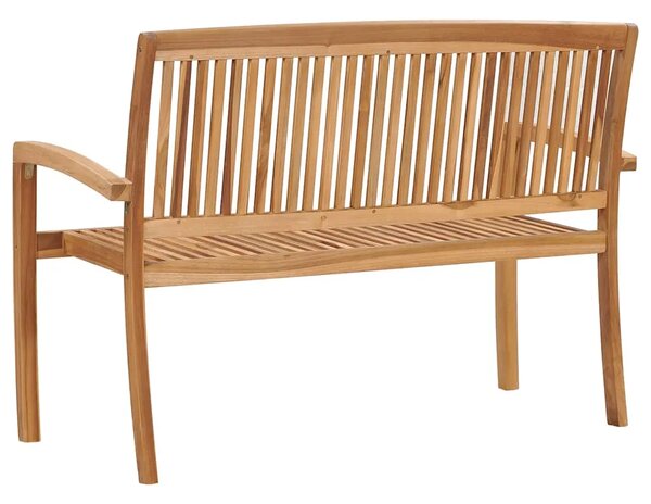 Složiva vrtna klupa za dvoje 120 cm od masivne tikovine - 120 cm 1 1 2