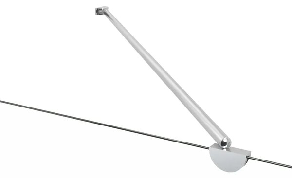 Tuš kabina 120 x 68 x 130 cm od kaljenog stakla prugasta - Bijela Pruga Bijela Pruga